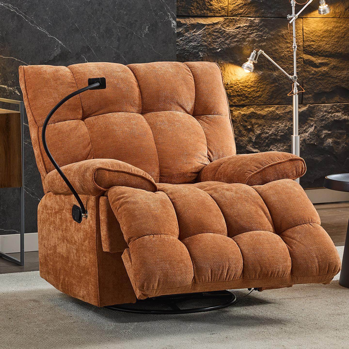 单人沙发客厅布艺按摩多功能摇摇椅电动可睡可躺太空舱懒人可旋转