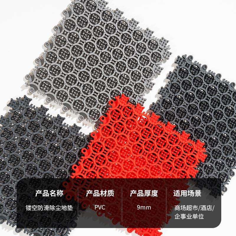 地垫地毯商场户外进门pvc镂空隔水脚垫入户门楼梯防滑现代简约