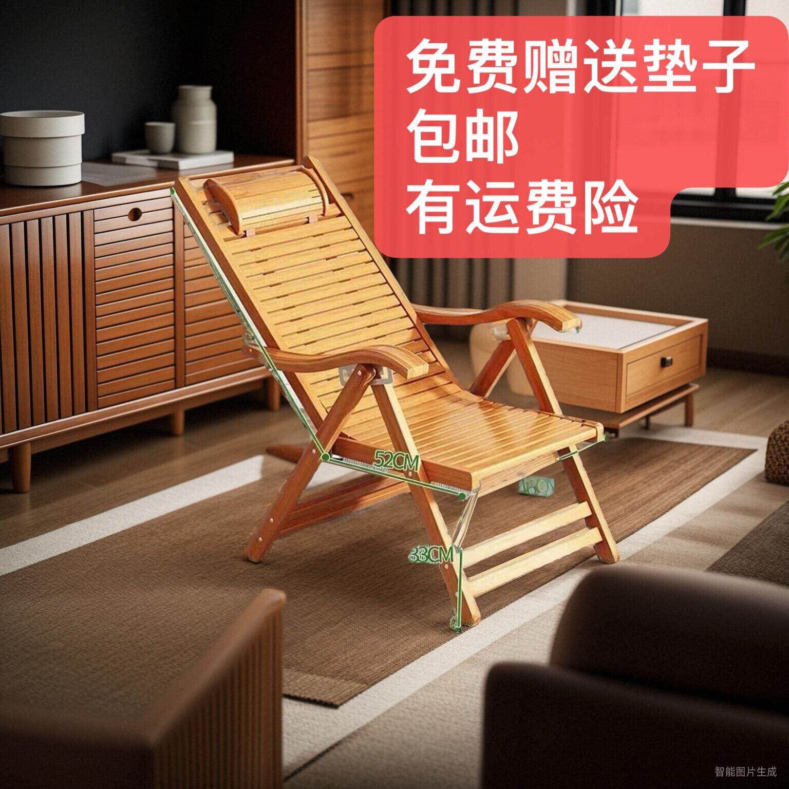 摇摇椅躺椅折叠舒适大人老人家用靠背凉椅阳台午休耐用夏天逍遥椅