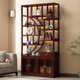 新中式 博古架置物架多功能茶柜架茶台玄关隔断多宝阁客厅书架储物