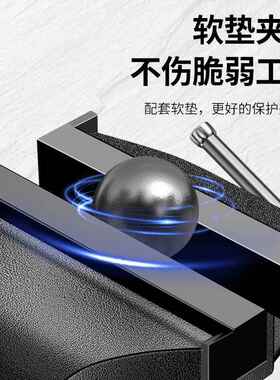 联台小型多DKO功能家迷用万向你台虎桌钳工作台小虎钳台木钳工保