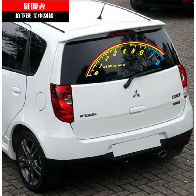 征服者反光后窗贴纸转速表后挡风玻璃速度表汽车贴个性装饰车贴纸
