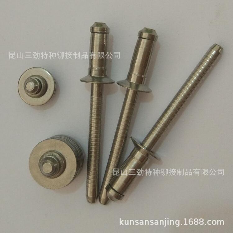 鼓铁抽铆钉单全芯铁单鼓铆钉拉钉圆BSY头单股全铆铁鼓型全铁抽芯