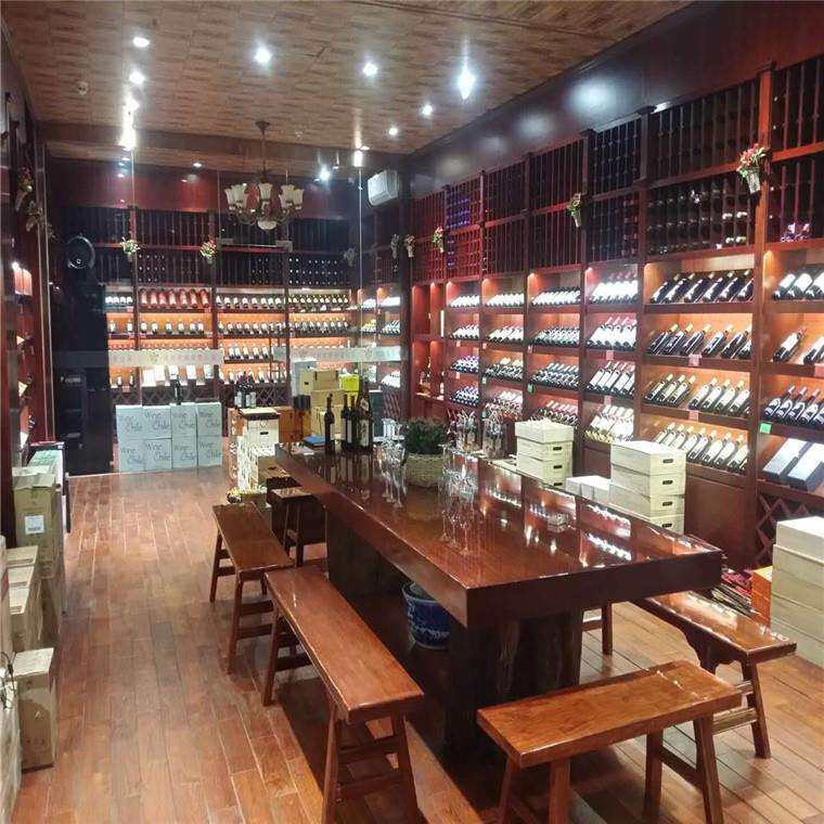 木制展柜生产饮料酒类展示架红酒啤酒牛奶商场陈列架货架商用多层