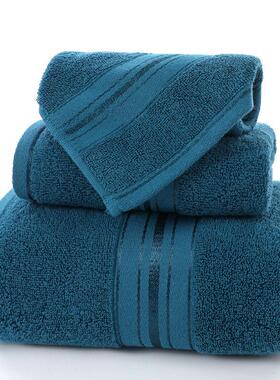 100% cotton 3pcs towels absorbent Bath towel 纯棉浴巾三件套