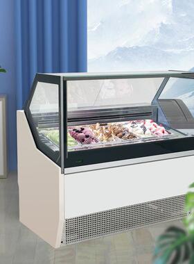 商用挖球冰激凌展示柜手工雪糕冰淇淋展示柜风冷无霜跨境出口