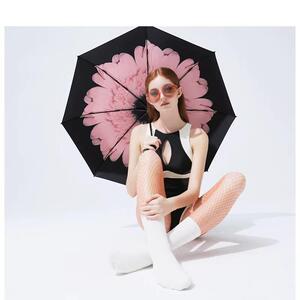 德国五折伞超轻可携式遮阳伞遮阳防晒紫外线晴雨伞两用折叠女upf5