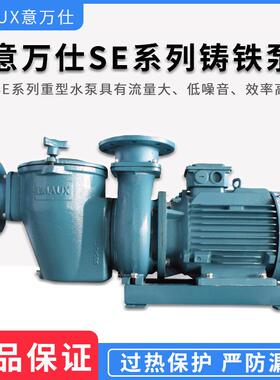 EMAUX意万仕泳池商用铸铁水泵SE系列 三相异步电动机带毛发收集器