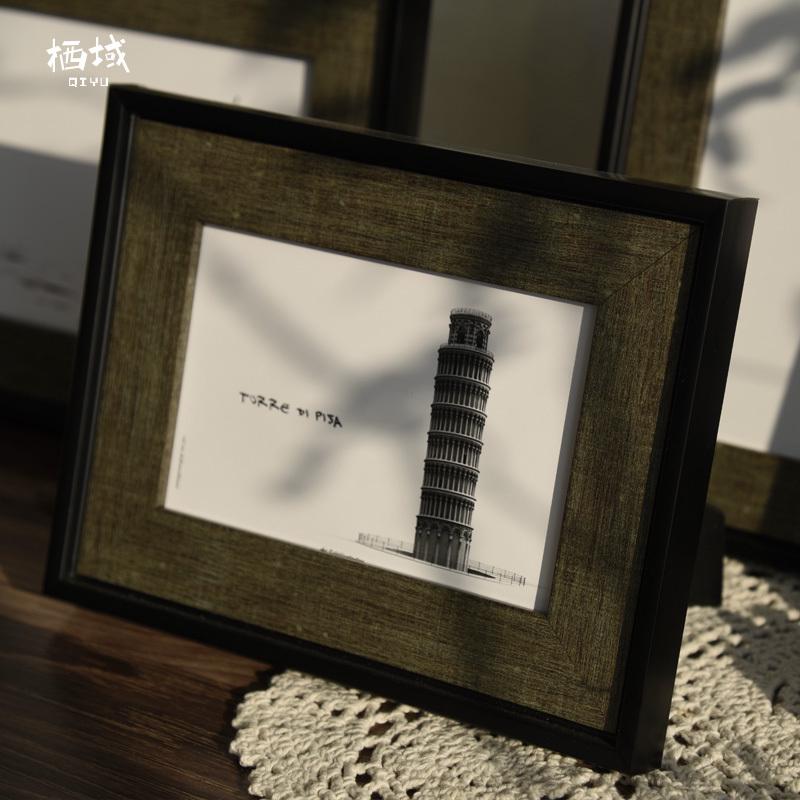 9ZRT经典复古简约黑色3r4r5寸6寸7寸8寸10寸A4相框摆台摆件可挂墙