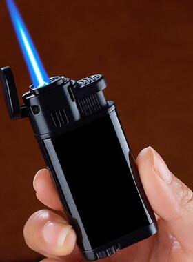 Straight blue flame lighter gas lighter windproof lighter