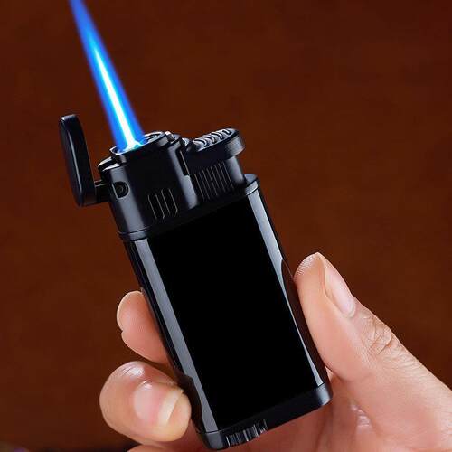 Straight blue flame lighter gas lighter windproof lighter