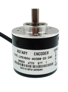 直销LPD3806-400BM-G5-24CNPN脉冲6mm轴AB相增量式光电旋转编码器