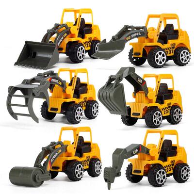 6 Styles /set Car toy Plastic Diecast Construction Engineeri