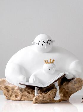 斯堪的纳维亚创意凸起的气球男孩饰品模型室无障碍豪华人物雕塑软