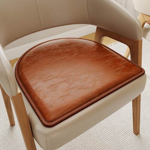皮革餐椅坐垫椅子垫四季通用免洗可擦防滑座垫久坐不累椅垫屁股垫