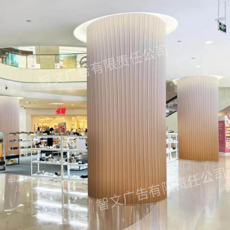 亚克力板定制圆弧渐变条纹板波纹板异形热弯大直径圆管半圆柱加工