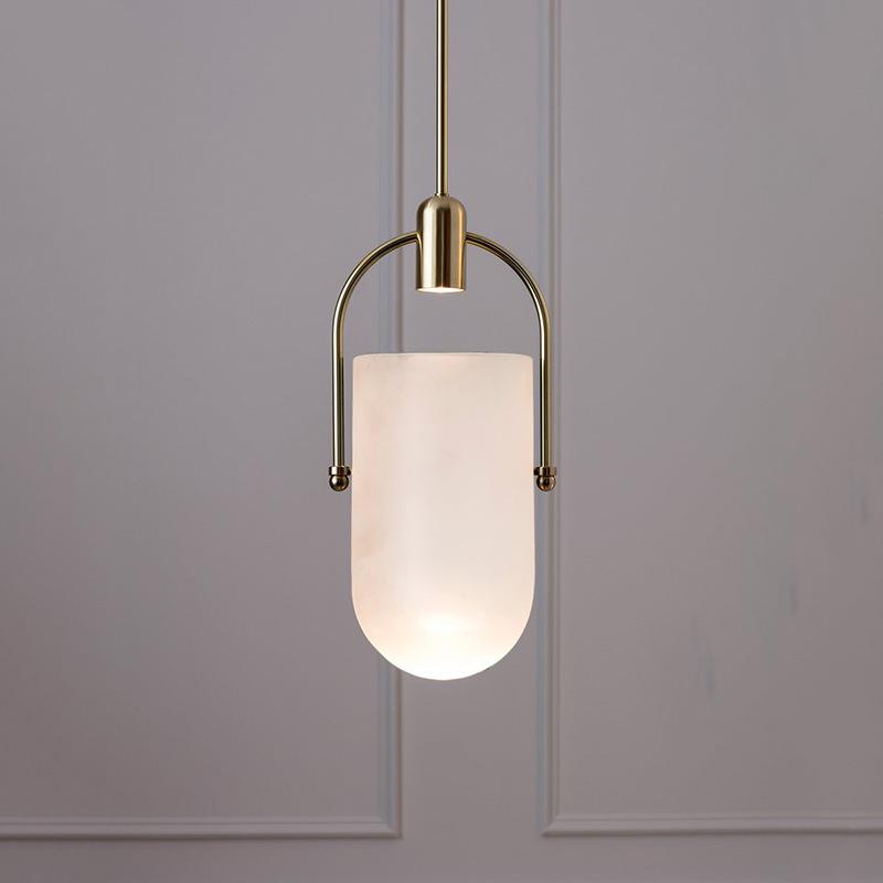 北欧简约水桶小吊灯 玻璃罩餐厅吧台咖啡厅网咖个性创意床头吊灯