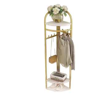 角落衣帽架三角置物架多功能转角衣帽架家用卧室客厅挂衣架子批发