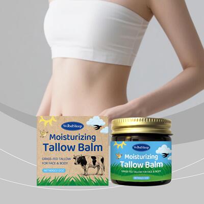 WOODSLEEP Beef Tallow Moisturizing Cream deeply nourishes an