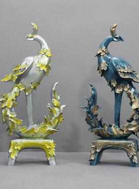 直销新款北欧玄关客厅凤凰摆件家居饰品电视酒柜装饰乔迁新居礼品