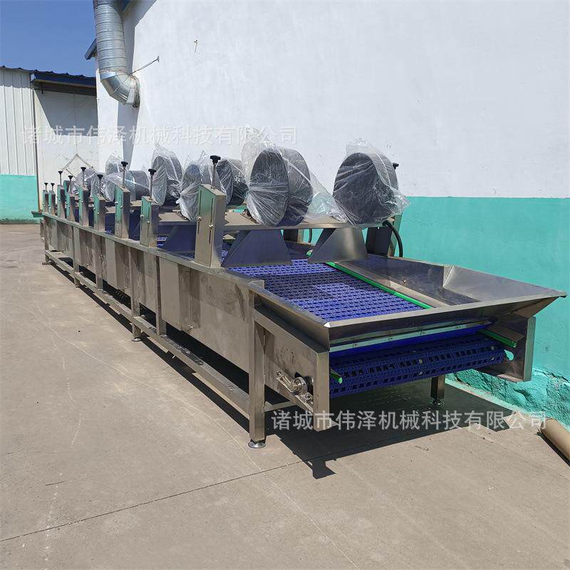 预制菜加工成套设备 伟泽厂家供应风干机 卤蛋连续式翻转风干线