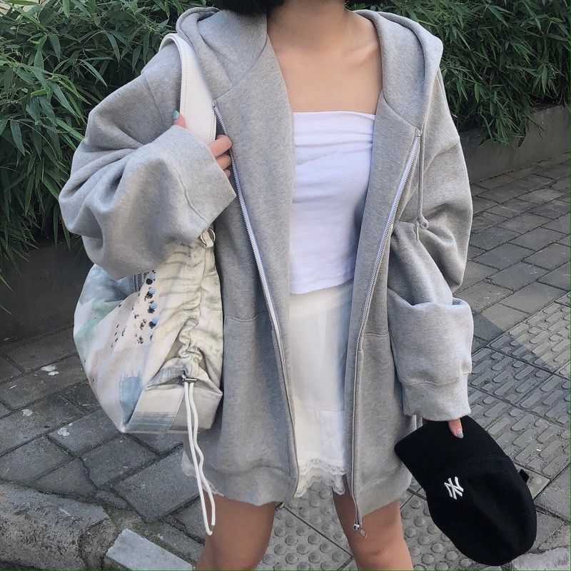 卫衣外套女2026新款秋冬季加绒加厚潮ins连帽学生韩版宽松棒球服