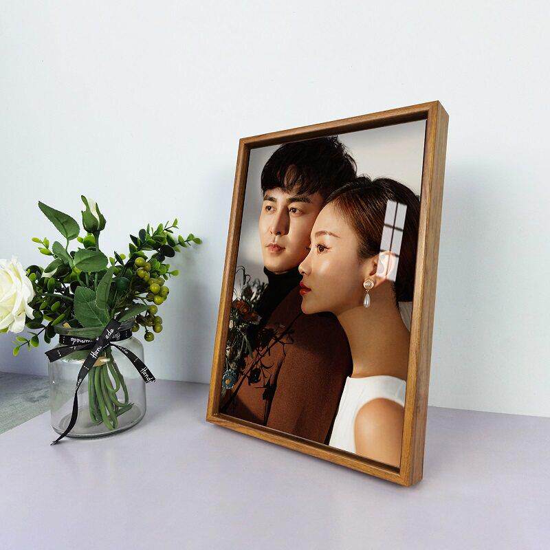 采购产品婚纱照框架，桌子设置，窄边，高端婚纱照，简单定制，婴