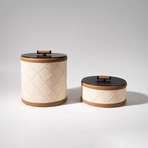 高档皮质收纳盒桌面杂物整理软装家居饰品首饰盒储物盒装饰品摆件