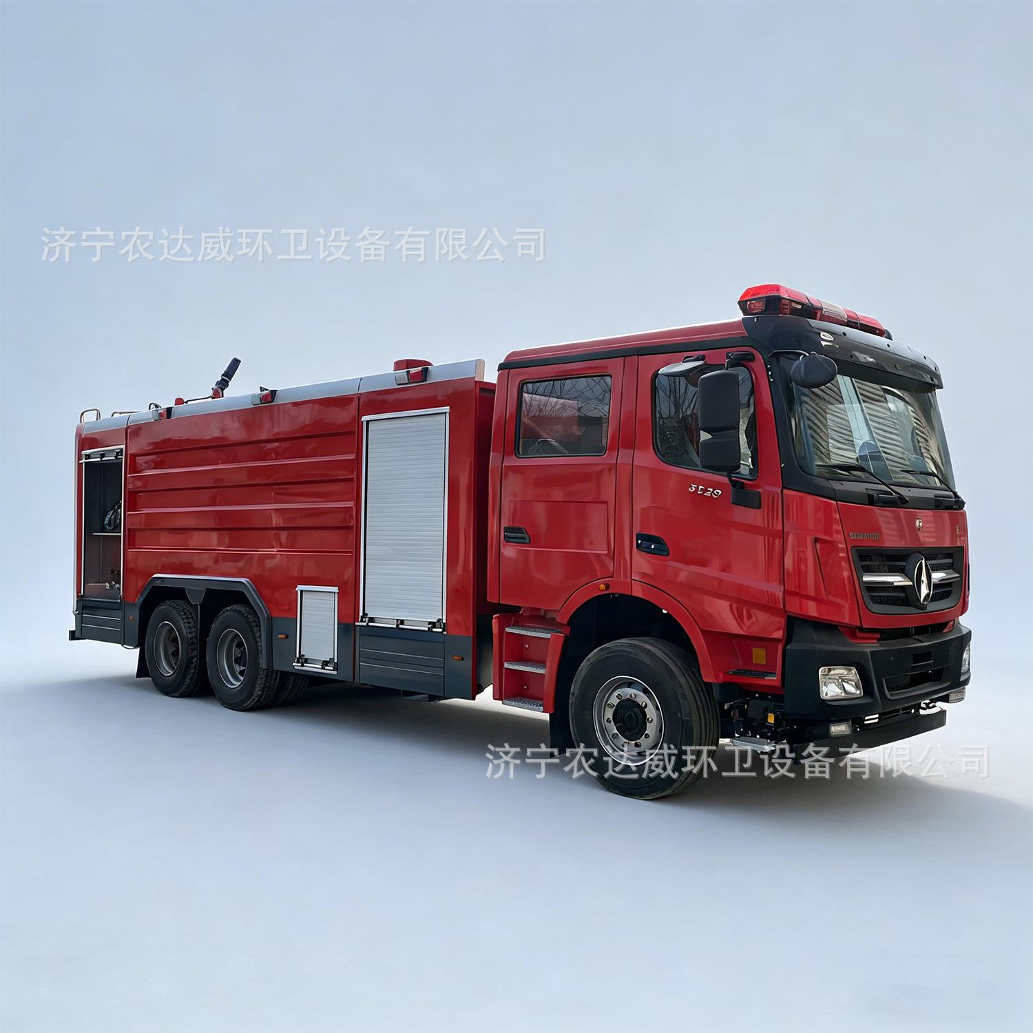 大型20立方消防车后双轴25吨泡沫水罐灭火车工业园区救援出口车型
