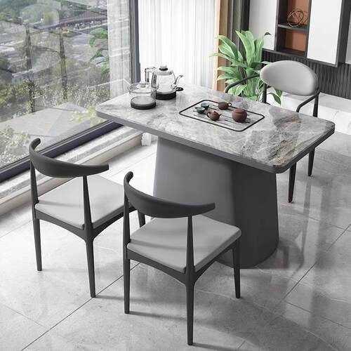 轻奢阳台茶桌椅组合小户型茶台茶具套装一体简约现代家用泡茶桌子