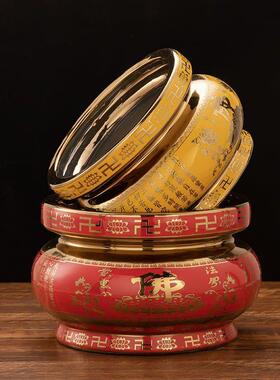 陶瓷钛合金香炉家用室内特大号供奉供佛插香炉碗寺庙烧香炉上香薰