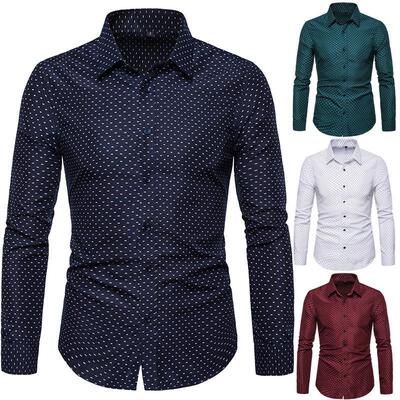 2019衬衫Men s Shirts Korean men slim long sleeve dress Shirt