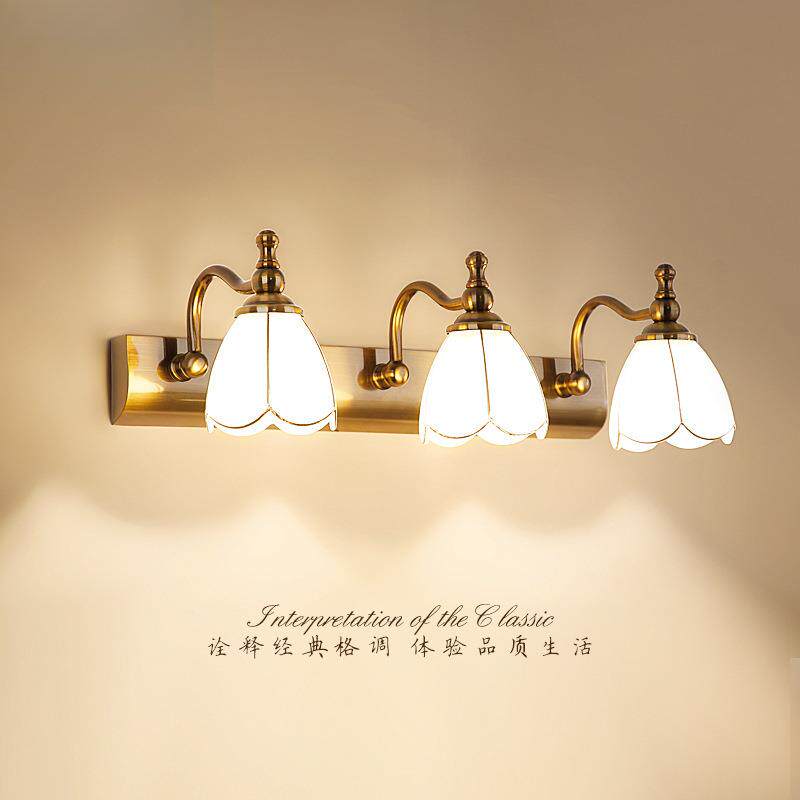 镜前灯 卫生间浴室镜柜灯欧式美式洗手间镜灯梳妆台化妆灯壁
