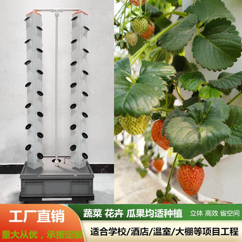 立柱草莓种植机家庭气雾培设备无土栽培蔬菜水培阳台种菜