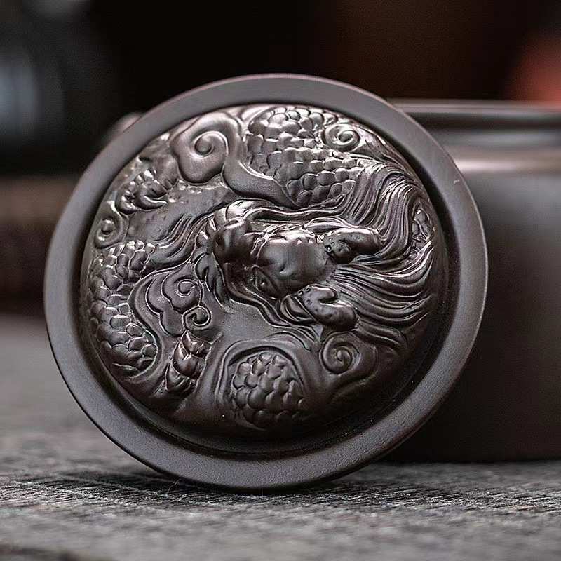 轻奢复古紫砂壶手工制作纯手工汉瓦茶具套装批发