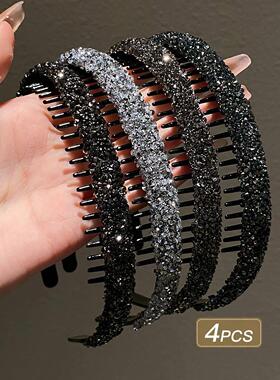 1/4 Girls Hair Accessories Black Toothed Hair Clips for Brok