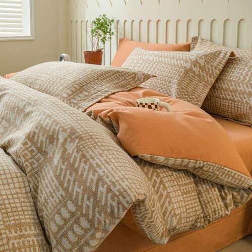 加厚磨毛被套被罩单件冬季2026新款非全棉纯棉150x200单人被冬天