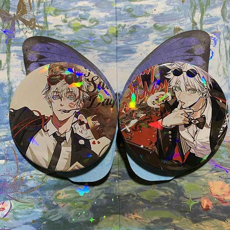 咒术回战现货徽章镭射吧唧学生书包背包挂饰挂件别针胸针金属礼物