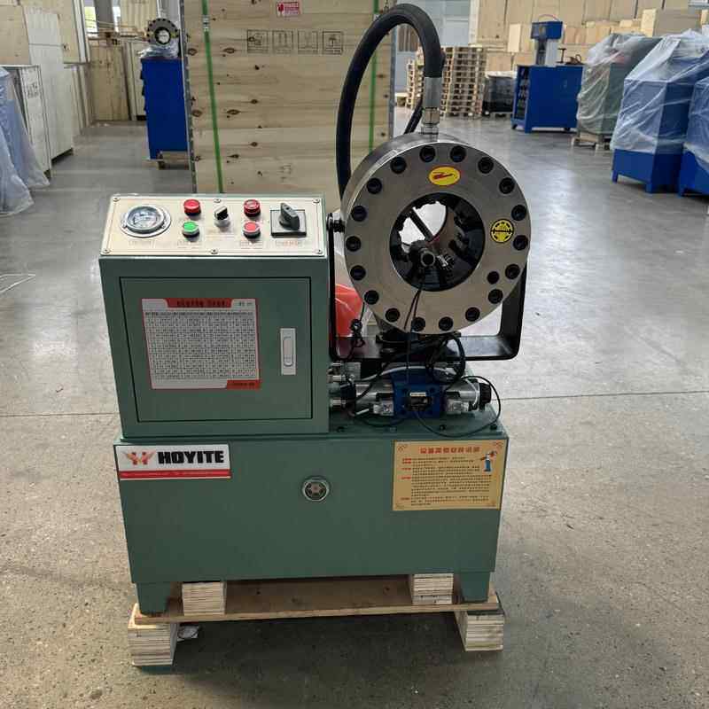 不锈钢管扣压机电动液压缩口机双模式脚踏控制全自动架杆缩管机