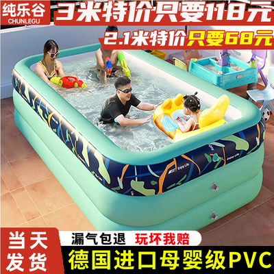 儿童充气游泳池大人宝宝小孩泳池家用户外气囊超大号大型加厚水池