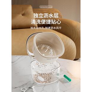 透明隐形牙套清洗器收纳盒假牙矫正保持器盒子带便携清洗盒浸泡盒