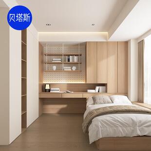 杭州全屋定 制榻榻米床衣柜一体儿童房间带书桌飘窗小户型卧室