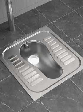 不厂家定制锈生钢便蹲器加厚监狱火车商场卫间防臭不88361锈钢蹲