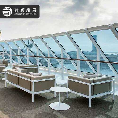 北欧户外沙发 茶几组合庭院民宿花园客厅室外阳台露台 铝合金家具