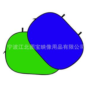 送便携包 全棉抠像背景板 可折叠 180 现货 240CM蓝绿两面