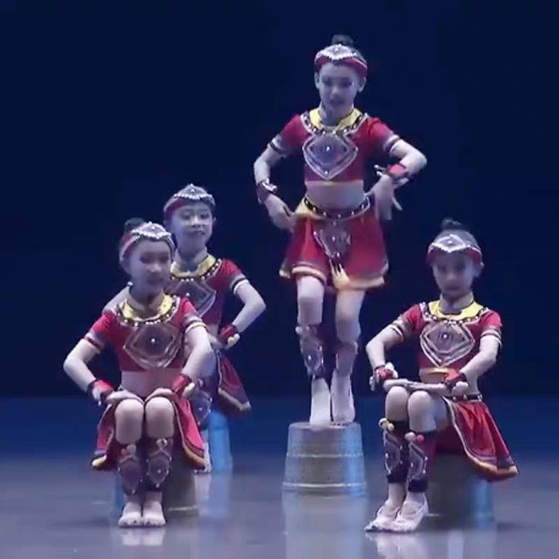 第十一届小荷风采阿达毕的心声舞蹈服儿童民族服彝族演出服黎苗族