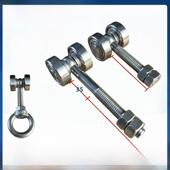 C50 304材质不锈钢滑动门滑动门滑轮吊轨滑轨双轴承吊轮耐腐蚀