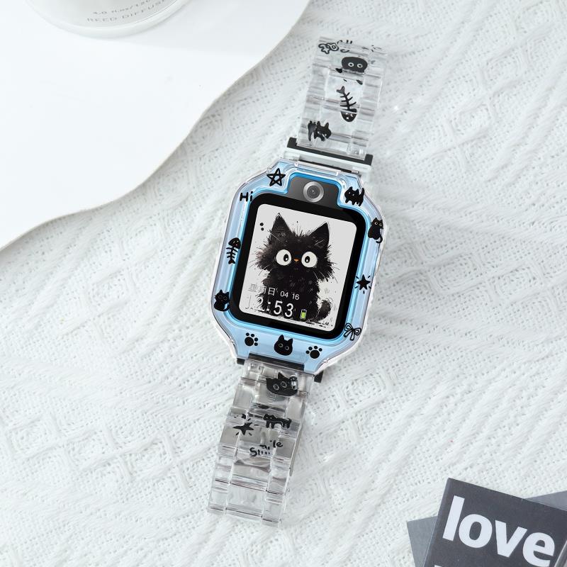 【黑色小猫】适用华为电话手表表带5活力版4pro5Pro/5X卡通保护壳