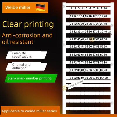 魏德米勒端子标记号打印DEK5/5/6空白端子标识号SAKDU2.5/4/6/10