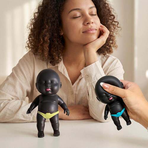 Black Ugly Doll Squishy Toy: A Playful Natasha Figurine with